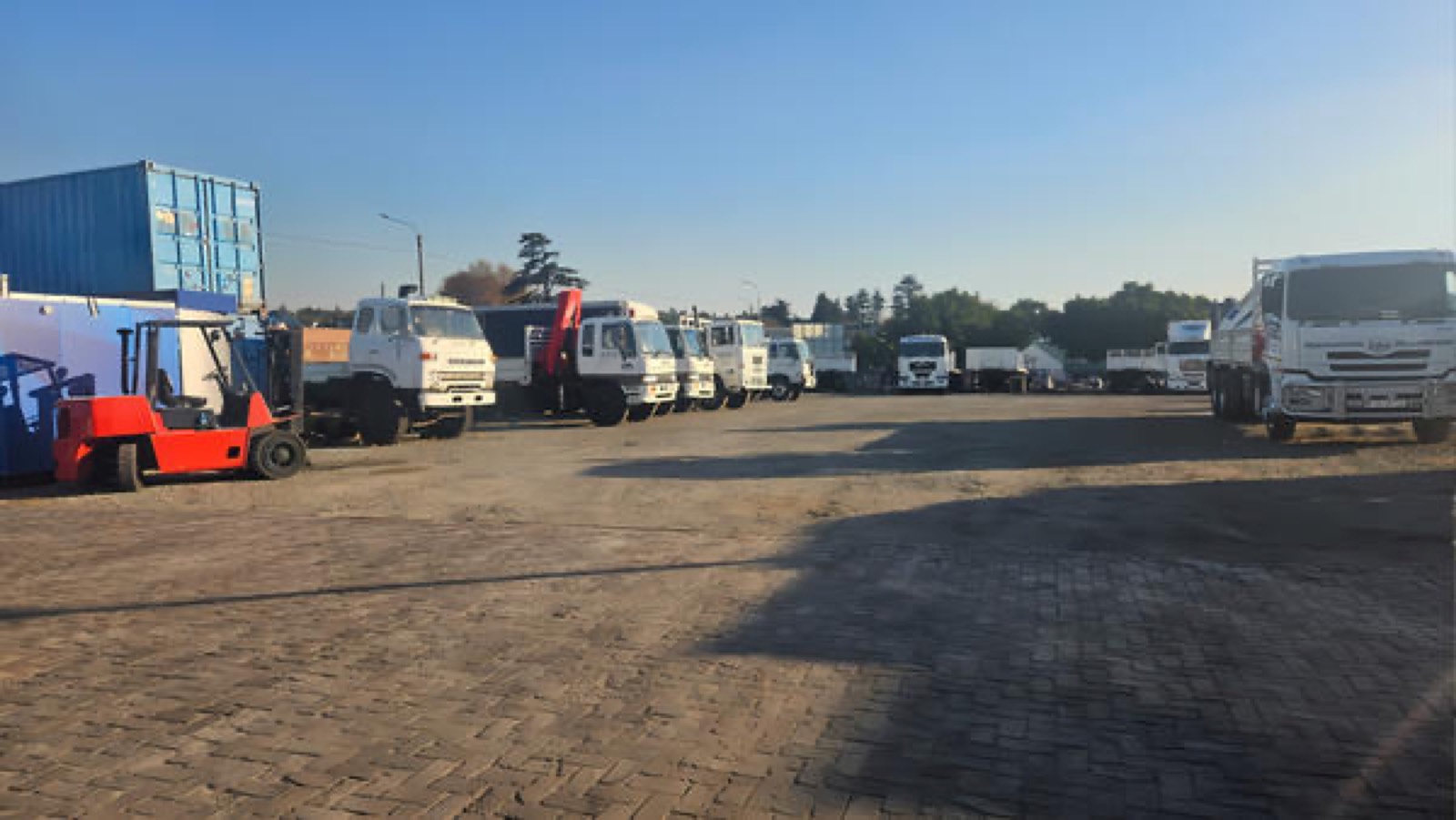 Thandanani fleet parked in the Edenvale yard